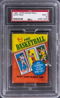 1980 Topps Basketball Wax Pack - PSA MINT 9